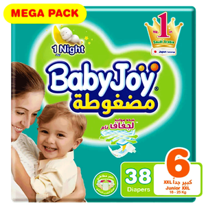 BabyJoy Compressed Diamond Size 6 XXL Diapers - (16-25 kg)
