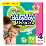 BabyJoy Compressed Diamond Size 4 Giant Diapers - (10-18 kg)