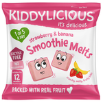 Kiddylicious Strawberry & Banana Smoothie Melts - (12+ Months)