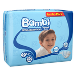 حفاضات للأطفال مقاس 6 بحجم كبير جدا جدا من سانيتا بامبي - (+16 كجم)