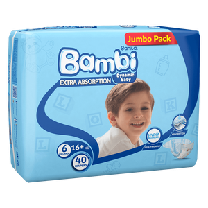 Sanita Bambi Size 6 XX-Large Diapers - (+16 kg)