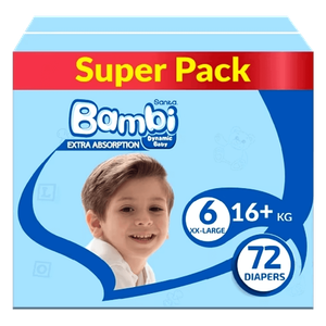 Sanita Bambi Size 6 XX-Large Diapers - (+16 kg)