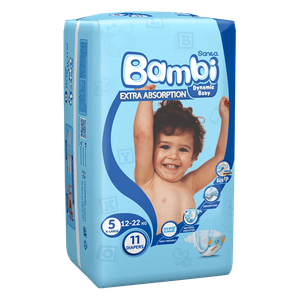 Sanita Bambi Size 5 Diapers - X-Large (12-22 kg)