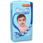 حفاضات للأطفال مقاس 4 بحجم كبير من سانيتا بامبي (16-8 كجم)