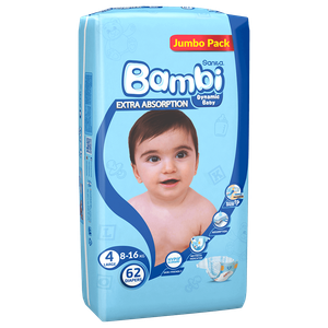 Sanita Bambi Size 4 Large Diapers - (8-16 kg)