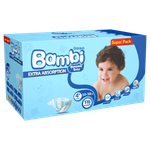 حفاضات للأطفال مقاس 4+ بحجم كبير من سانيتا بامبي (18-10 كجم)