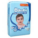 Sanita Bambi Size 4 Large Diapers - (8-16 kg)