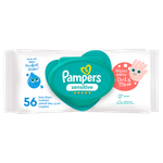 Pampers Sensitive Protect Baby Wipes with Purified Water for Hands & Face