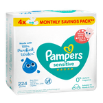 Pampers Sensitive Protect Baby Wipes with Purified Water for Hands & Face