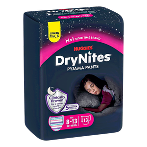 Huggies Girl DryNites Pyjama Pants - (8-13 Years)