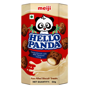 Meiji Hello Panda Cocoa Biscuits With Milk Filling