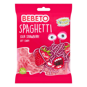Bebeto Spaghetti Strawberry Soft Candy