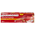 Diamond Large Biodegradable Zipper Storage Bag