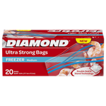 Diamond Medium Biodegradable Zipper Freezer Bag