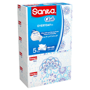 Sanita Club Silky 2 Ply Soft Facial Tissue