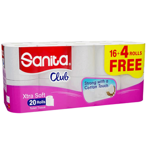 Sanita Club 2 Ply Extra Soft Toilet Tissue