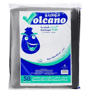Volcano Large Garbage Bags - 50 Gallon