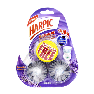 Harpic Flushmatic Lavender In-Cistern Toilet Blocks