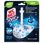 Wc Net Crystal Blue Solid Rim