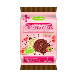 Lestello Chickpea Cakes With Dark Chocolate & Raspberry