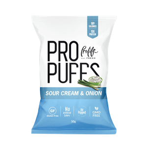 ذرة منفوخة بنكهة الكريمة الحامضة و البصل من برولايف