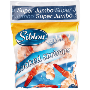 Siblou Frozen Cooked Super Jumbo Shrimps