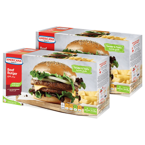 Americana Frozen Arabic Spices Beef Burger