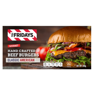 TGI Fridays Frozen Hand Crafted Beef Burger