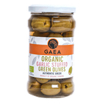 Gaea Organic Green Olives With Garlic