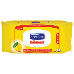 Septona Refreshing Anti-bacterial Lemon Wet Wipes