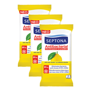 Septona Refreshing Anti-bacterial Lemon Wet Wipes
