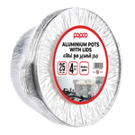وعاء ألمنيوم مع غطاء من بابكو - صغير