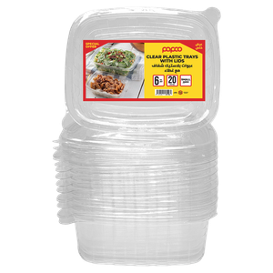 Papco Clear Plastic Bowl With Lid