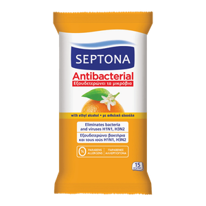 Septona Refreshing Anti-bacterial Orange Wet Wipes