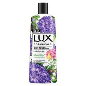 Lux Botanicals Fig Extract & Geranium Oil Skin Renewal Shower Gel