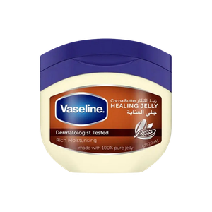 Vaseline 100% Pure Petroleum Jelly Healing For Dry Skin, With Cocoa Butter