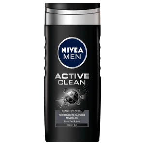 Nivea Active Clean Charcoal Shower Gel - Men