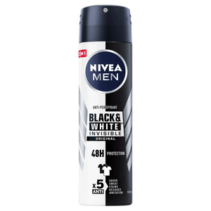 Nivea Black & White Invisible Deodorant Spary - Men