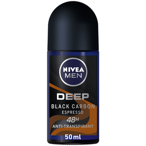Nivea Deep Black Carbon Espresso Roll-On Deodorant - Men