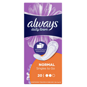 Always Daily Liners Comfort Protect Individually Wrapped 