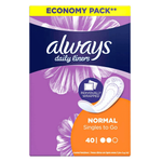Always Daily Liners Comfort Protect Individually Wrapped 