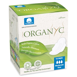 Organyc 100% Organic Cotton Moderate Flow Sanitary Pads
