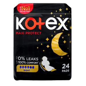 Kotex Maxi Thick Night Pads With Wings 