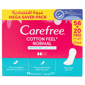 Carefree Unsented Normal Pantyliners