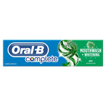 Oral-B Complete Mouth Wash + Whitening Mint Toothpaste
