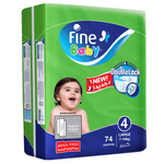 Fine Baby Maxi Large Diapers - (7-14 kg)