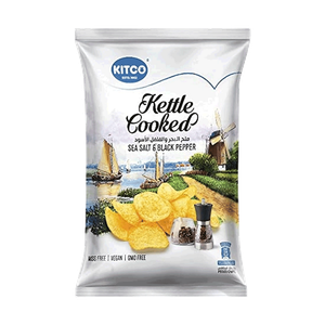 رقائق بطاطس كيتل كوكد بالملح البحري والفلفل الأسود من كتكو