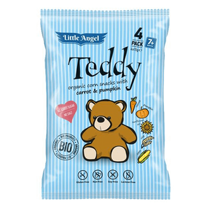 Little Angel Teddy Organic Carrot & Pumpkin Corn Snacks