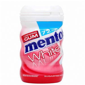 Mentos Pure Fresh White Strawberry Gum