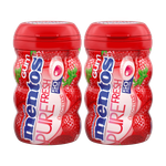 علك بطعم الفراولة المنعش من منتوس